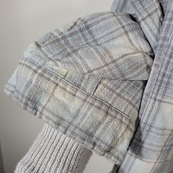 Vtg Pendleton 100% Pure Virgin Wool Shirt White Blue RN 29685 Men's Size Medium - Picture 5 of 15